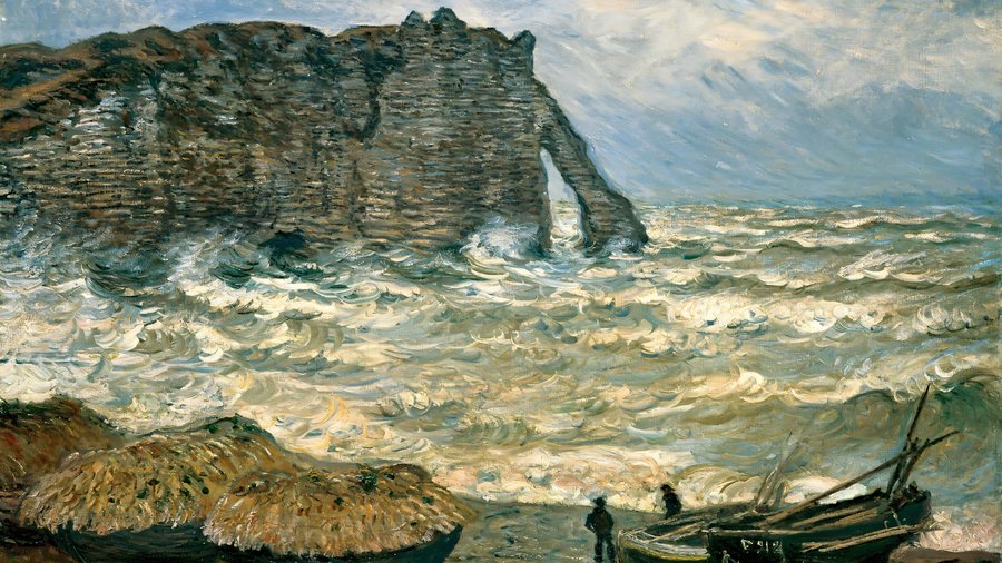 Claude Monet, Etretat Rough sea