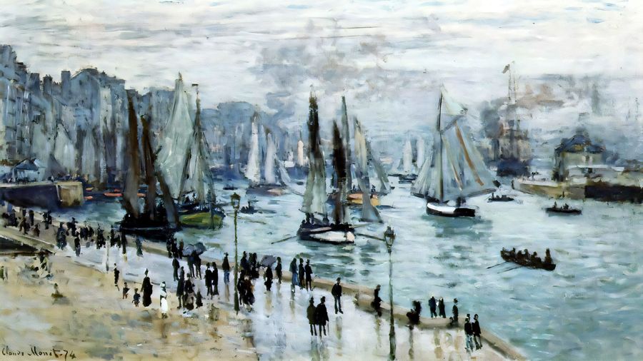 Fishing Boats Leaving the Harbor