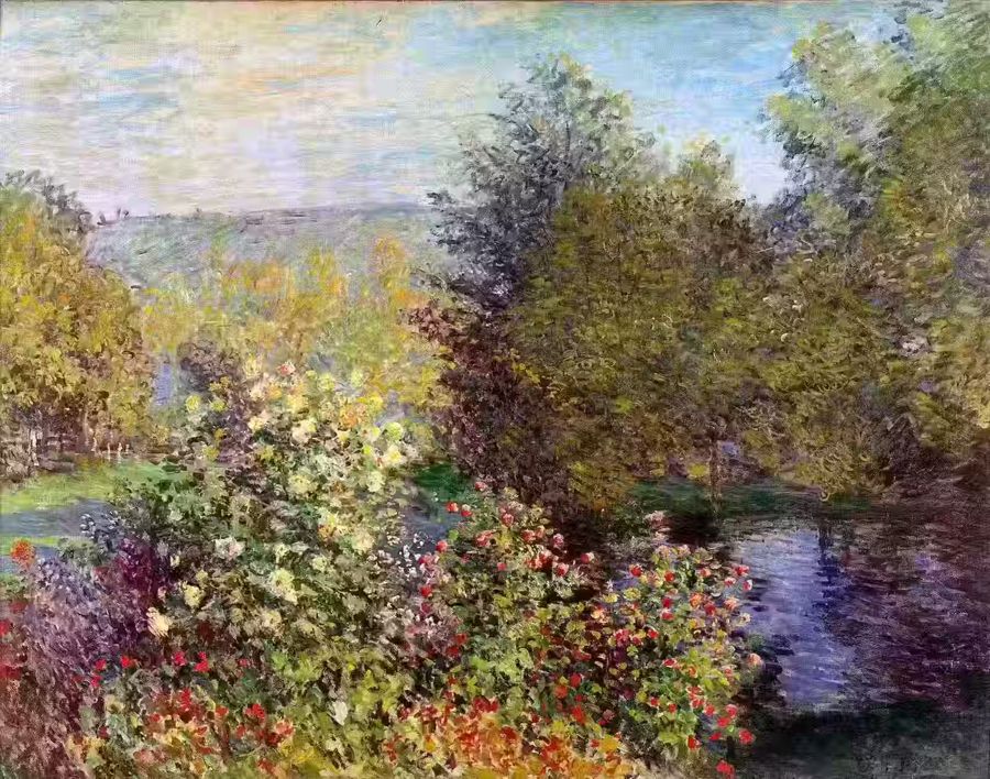 Claude Monet Garden Landscape Fine