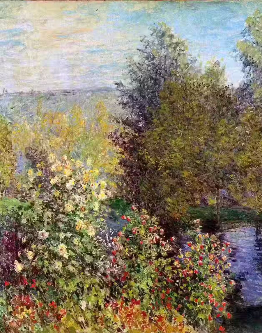 Claude Monet Garden Landscape Fine