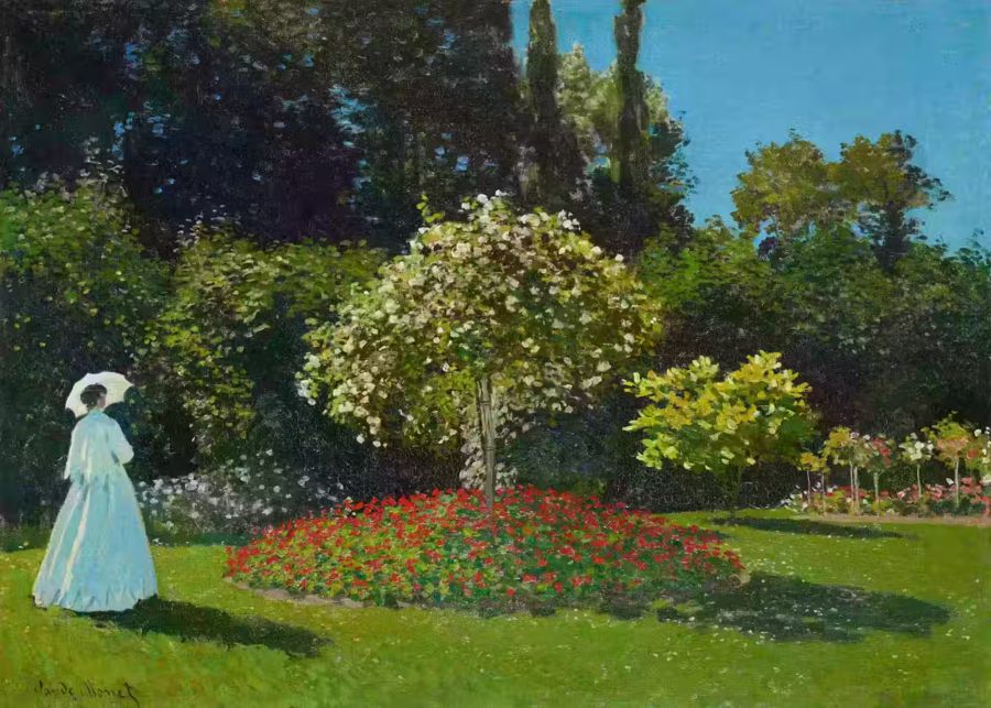 Claude Monet Lady Garden