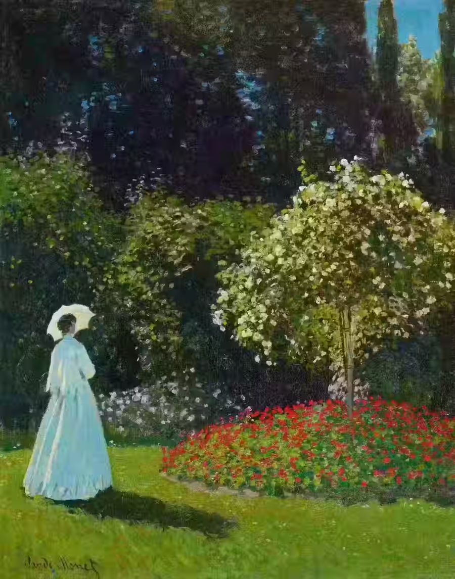 Claude Monet Lady Garden
