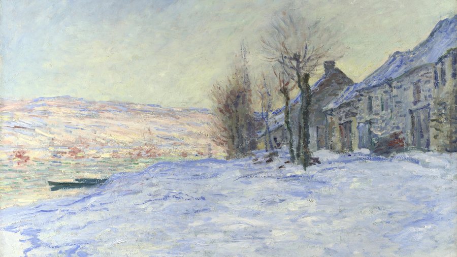 Claude Monet, Lavacourt Under Snow