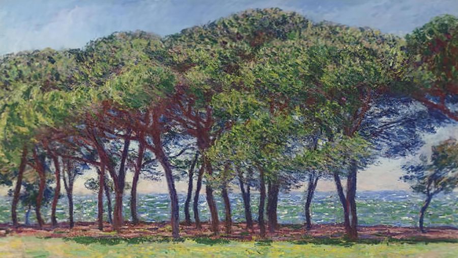 Claude Monet, Pine Trees Cap d Antibes