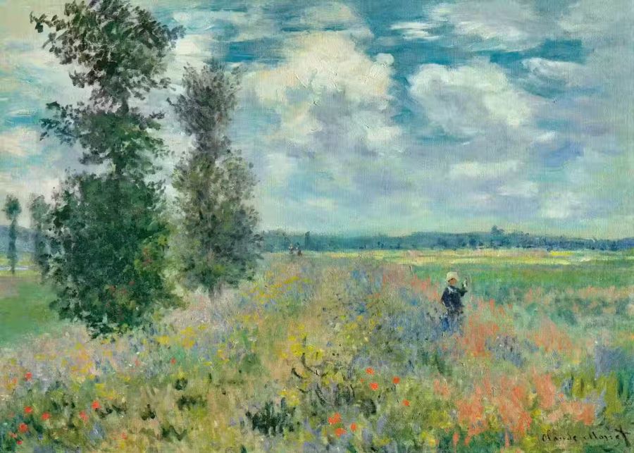 Claude Monet Poppy Field Decor