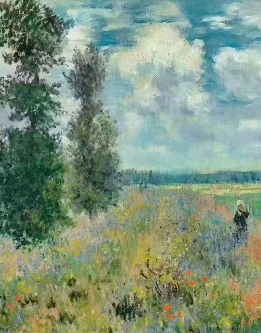 Claude Monet Poppy Field Decor