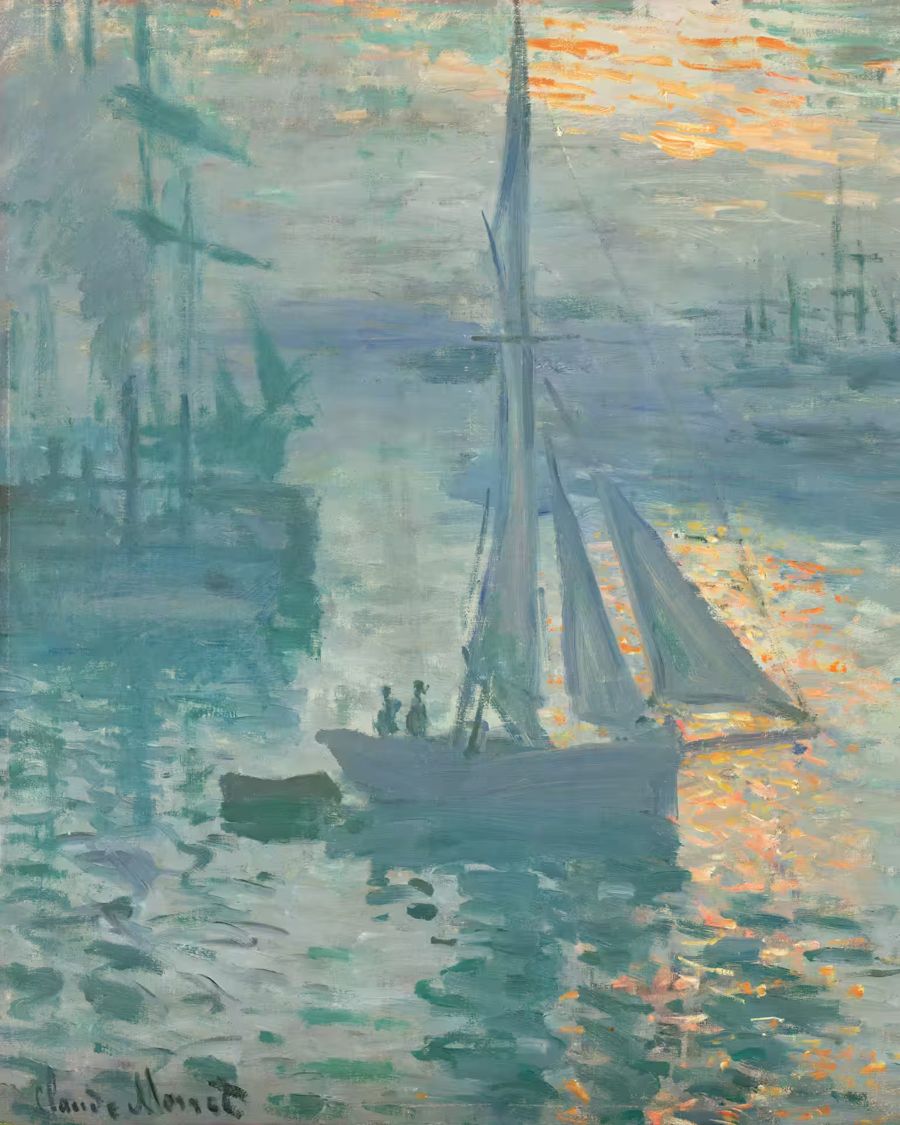 Claude Monet Sunrise Nautical