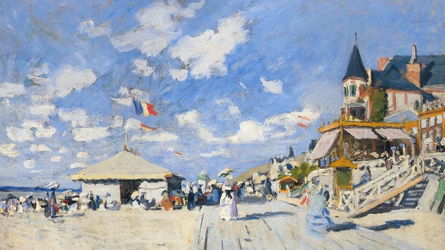 The Boardwalk on the Beach at Trouville