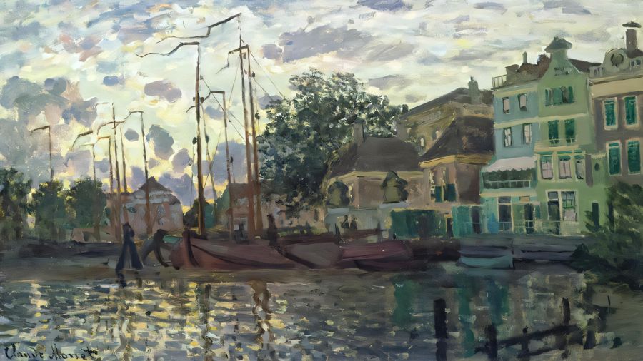 The Dam at Zaandam Evening