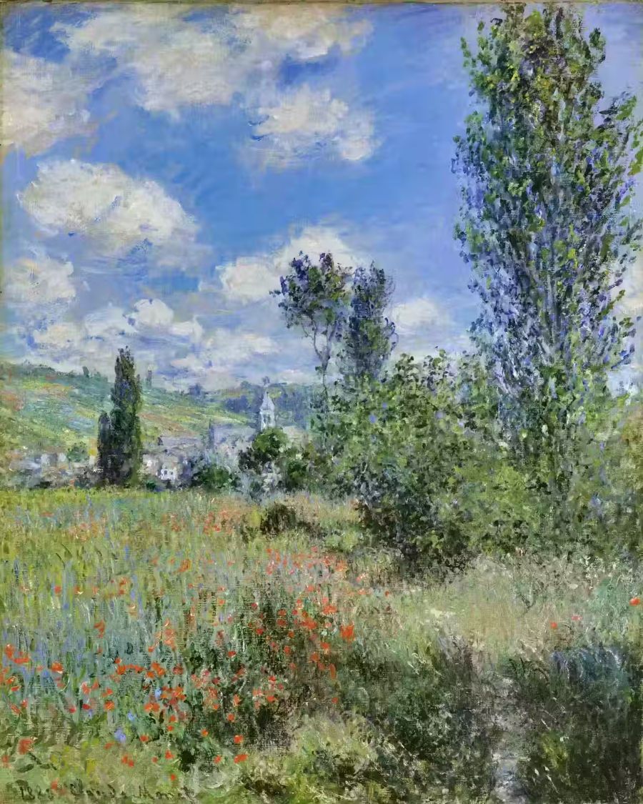 Claude Monet, Claude Monet View Vétheuil Decor