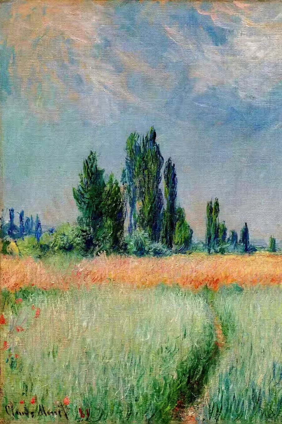Claude Monet Wheatfield Decor