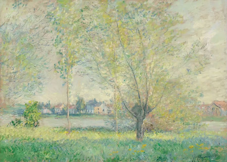 Claude Monet Willows Landscape Fine