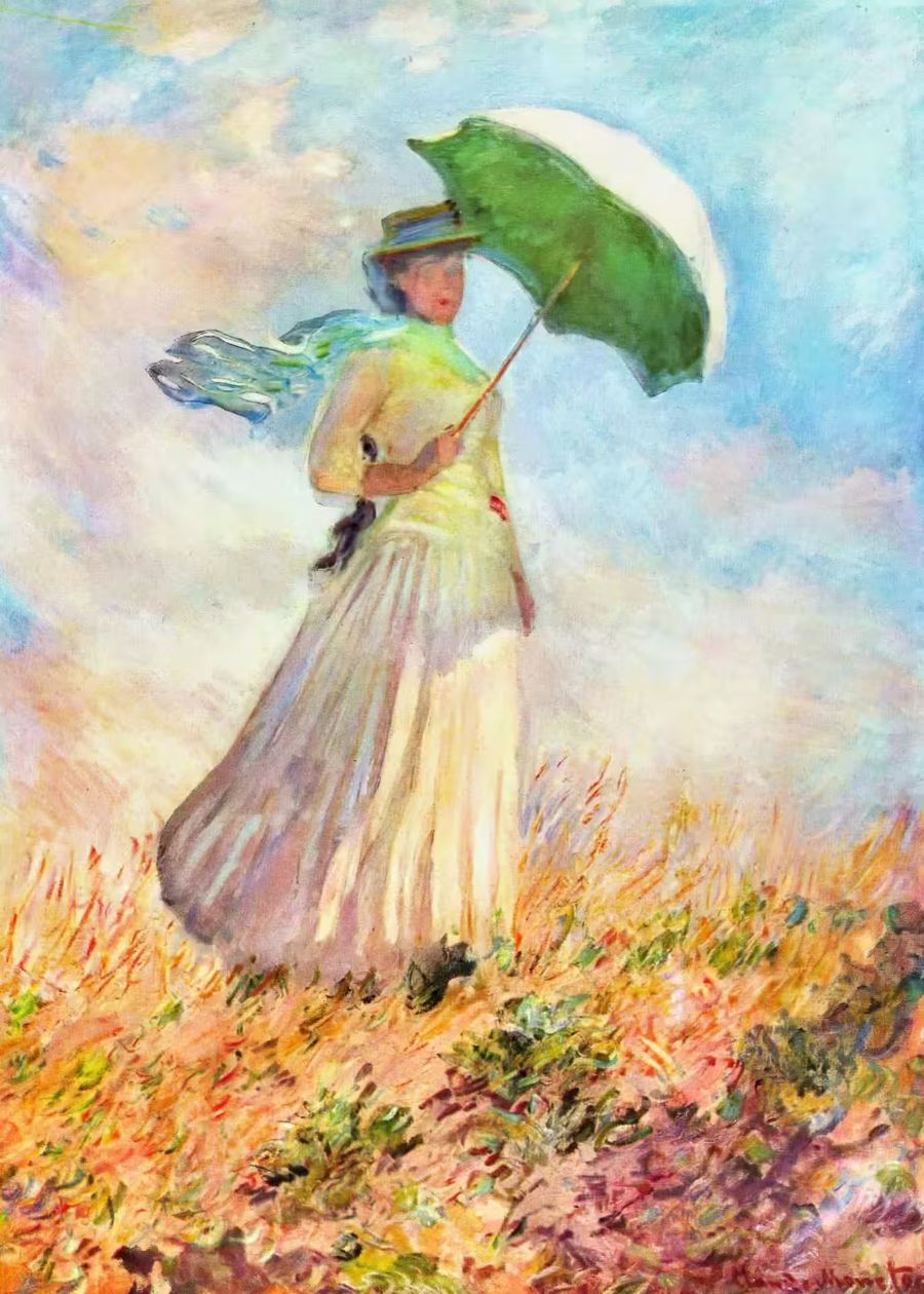 Claude Monet Woman Parasol