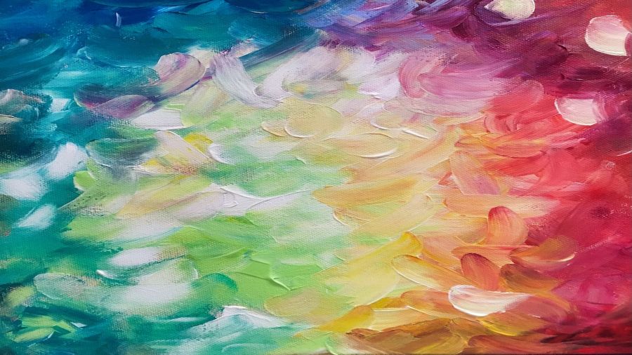 , Colorful Abstract Canvas
