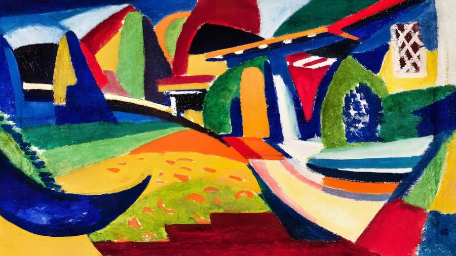, Colorful Vintage Abstract