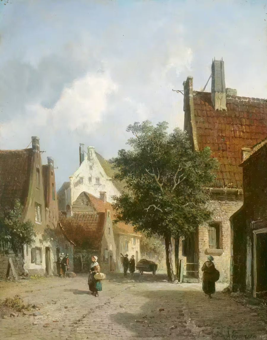 Country Rustic European Village Antique
