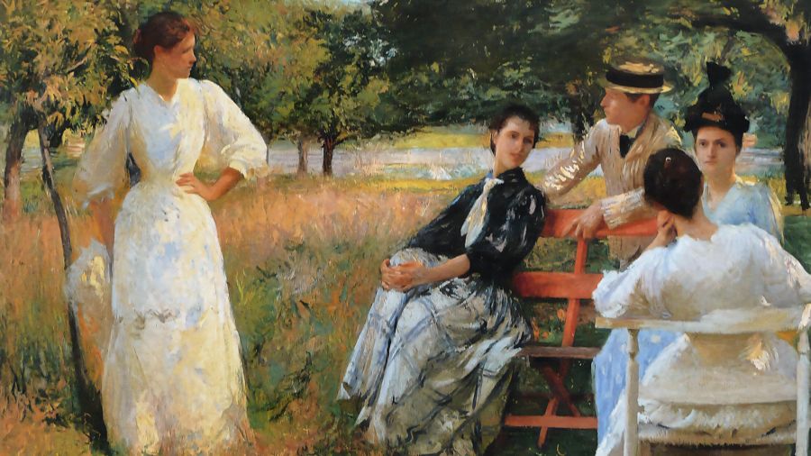 Edmund Charles Tarbell, In the Orchard