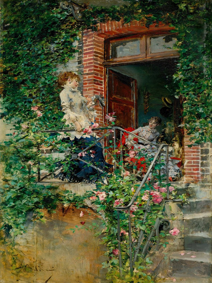 Flowers Garden Women Portrait Landscape