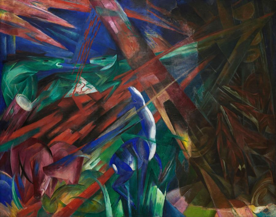 , Forest Animals Surreal Abstract