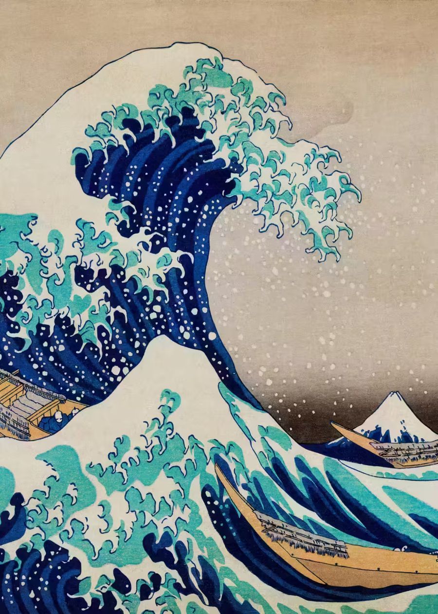 , Great Wave off Kanagawa Japanese
