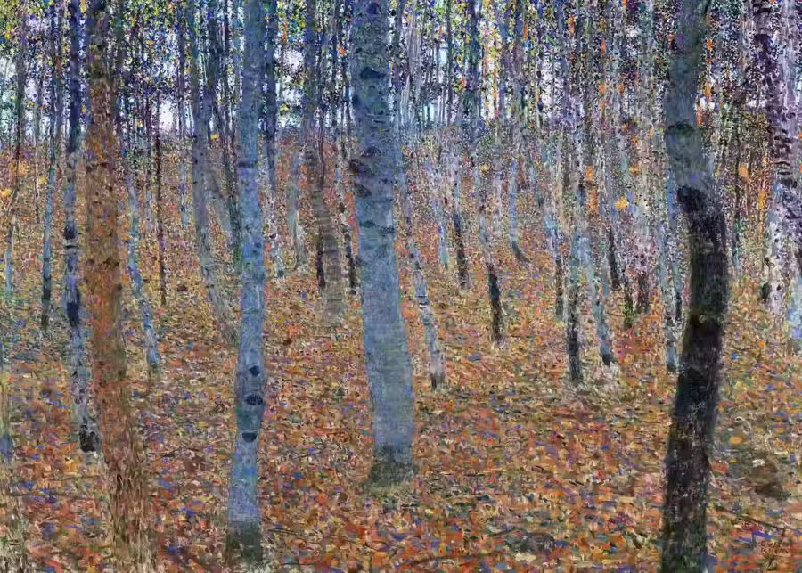 Gustav Klimt Forest Trees