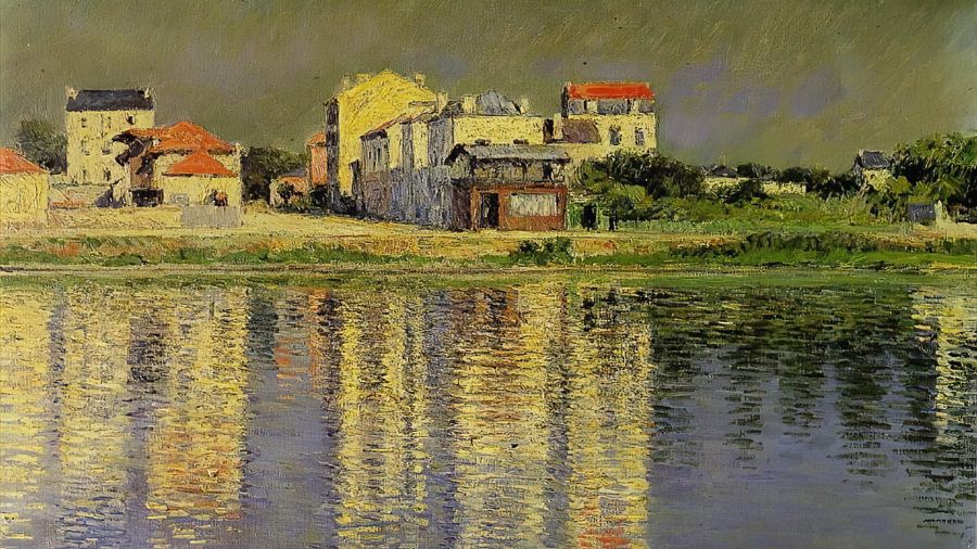 Houses Mirrored in the Water of the Seine at Argenteuil