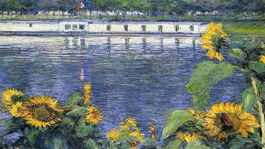 Sunflowers on the Banks of the Seine