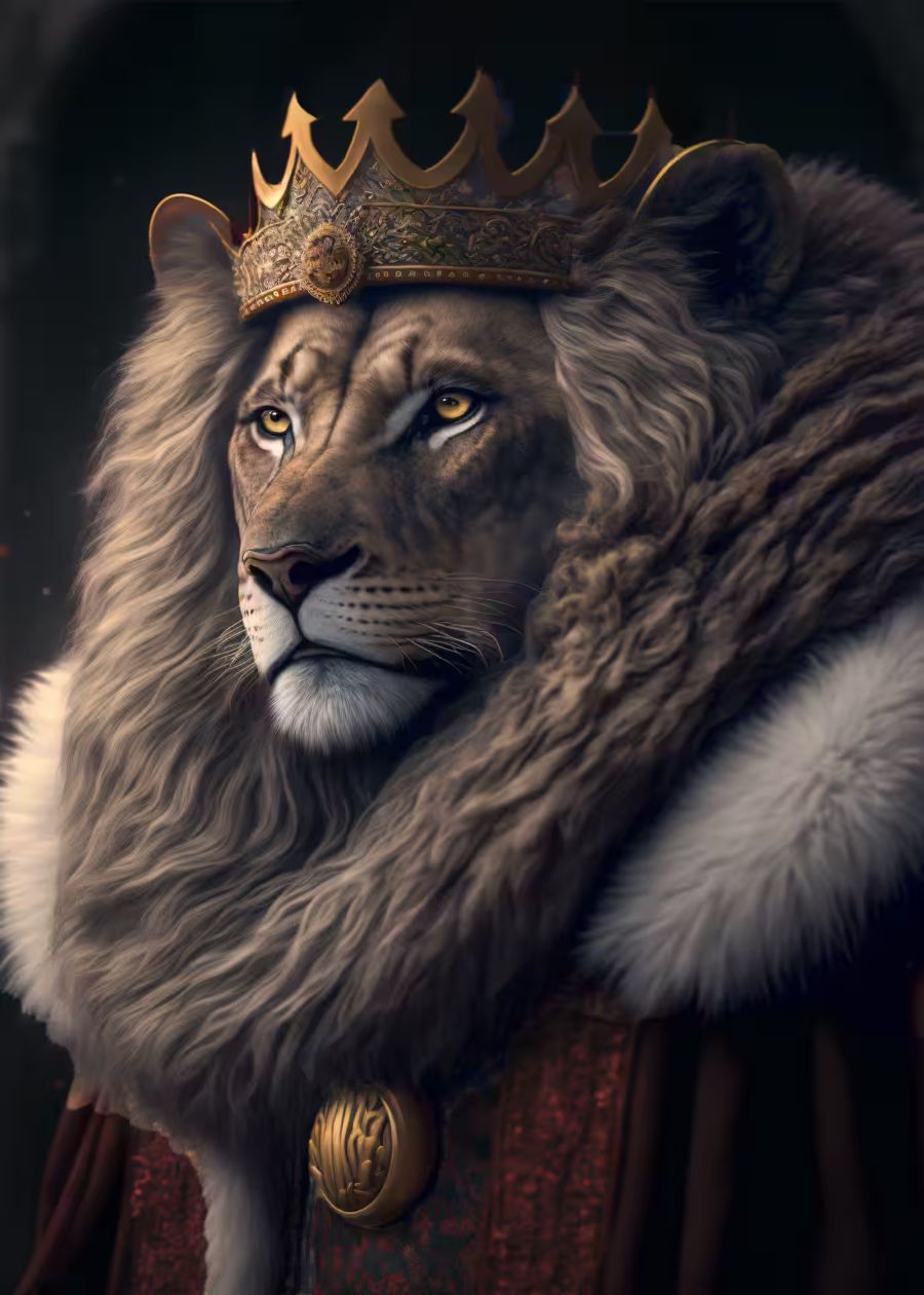 EcoArtLab Originals, King Lion Modern Lion Contemporary