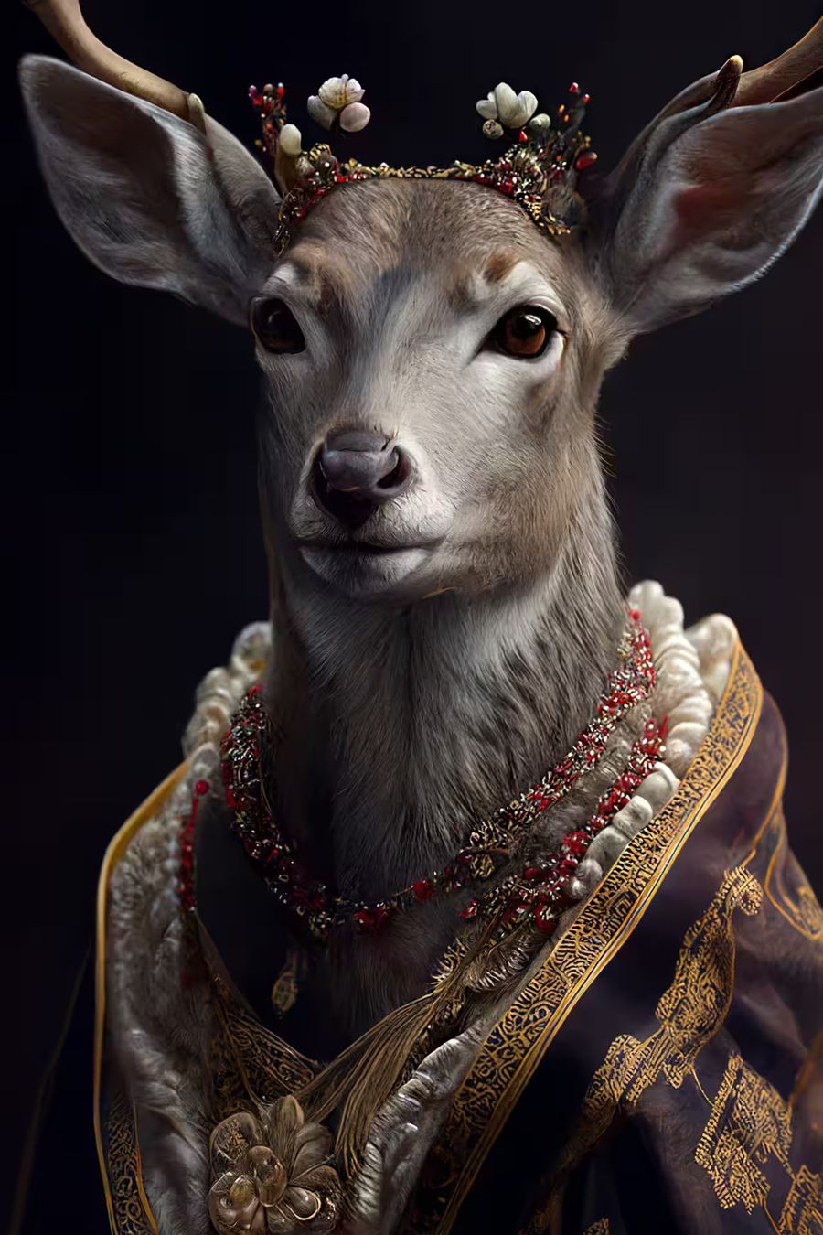 , King Queen Deer 2 Couple