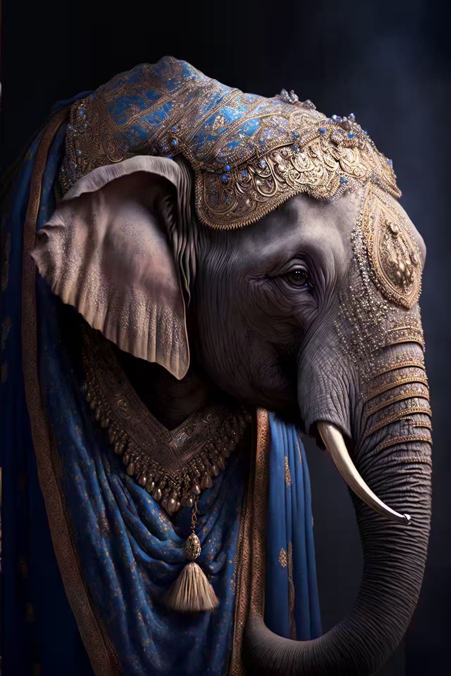 , King Queen Elephants 2 Couple