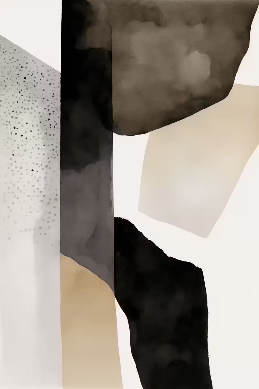 EcoArtLab Originals, Minimalist 2 Black White Abstract