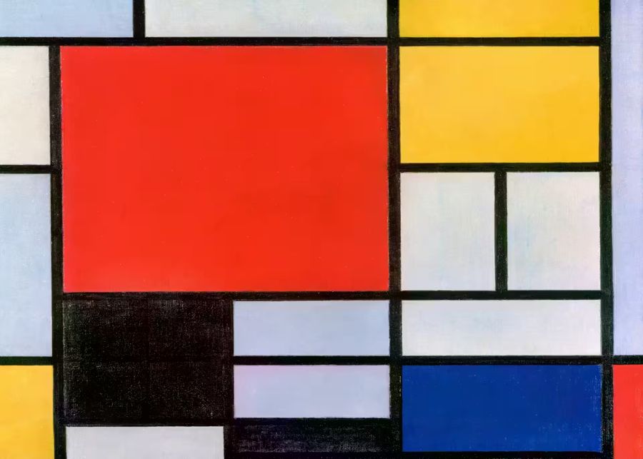 EcoArtLab Originals, Minimalist Colorful Abstract Piet