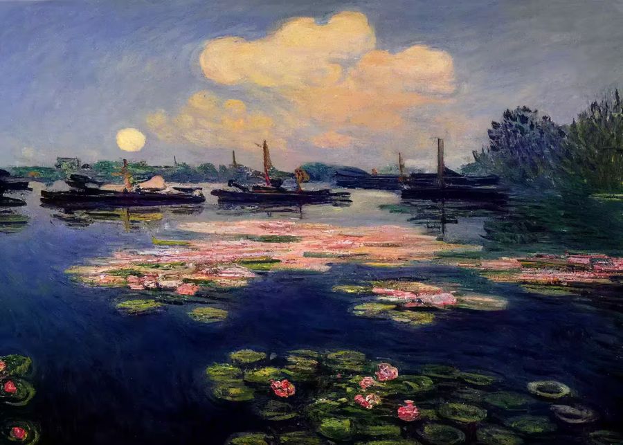 Monet Lilies Lake View Inspired