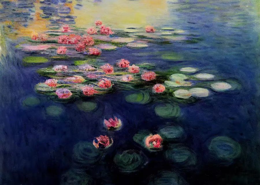 EcoArtLab Originals, Monet Water Lilies Pond Inspired