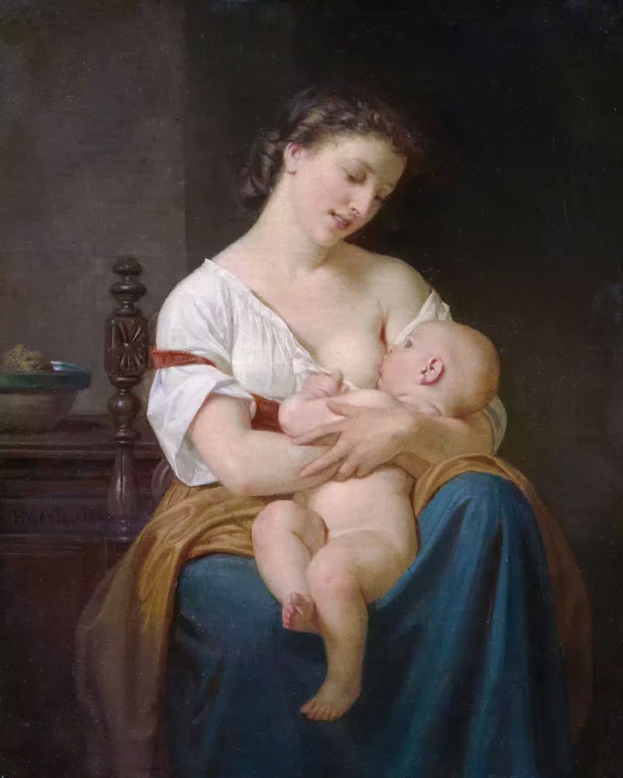 , Motherhood Mother Child Hugues Merle