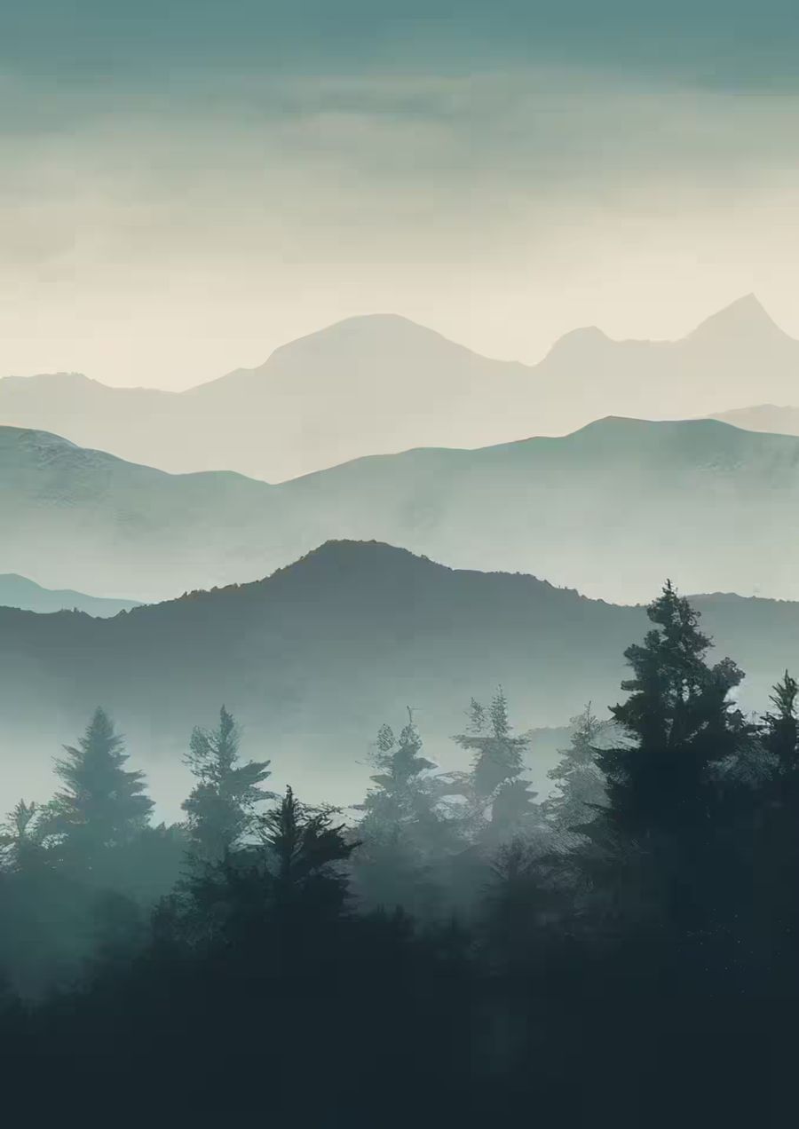 , Mountain 3 Abstract Landscape