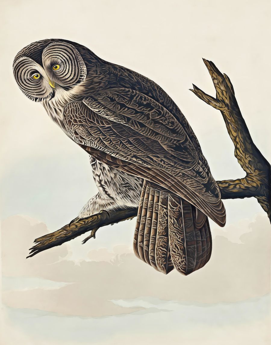 Owl Illustration Owl Tree Branch