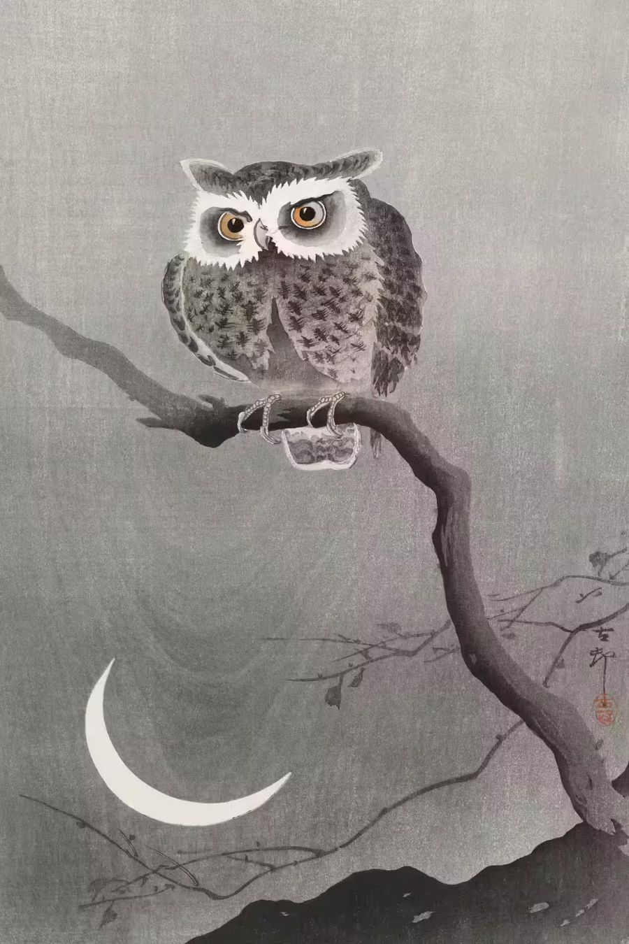 , Owl Japanese Posters 2 Owl