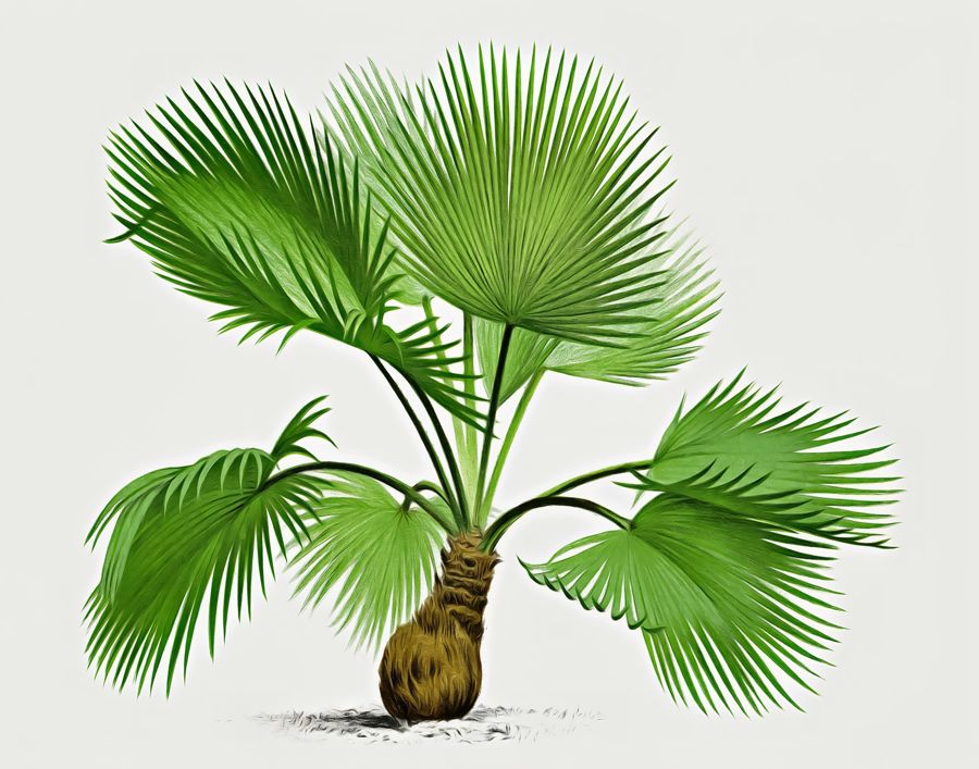 , Palm Tree Botanical Tropical Palm