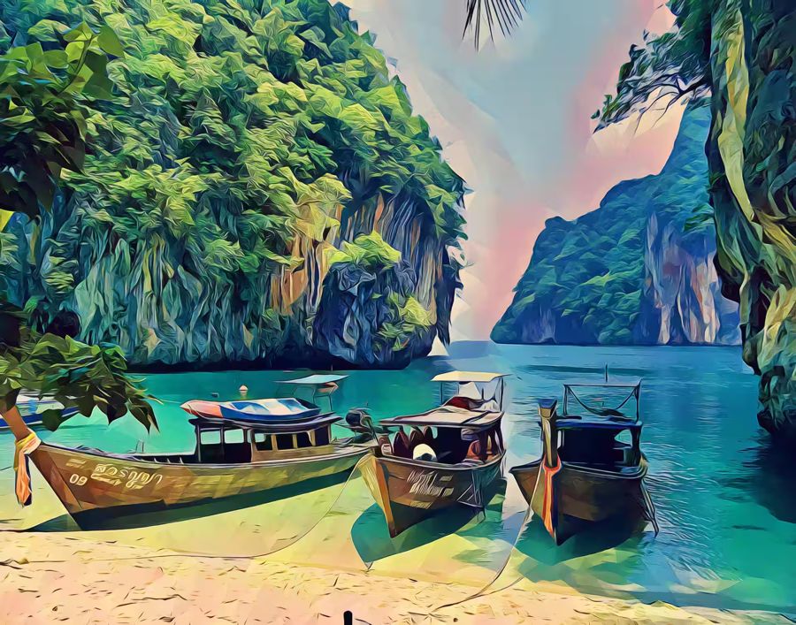, Paradise Island Thailand Landscape Home
