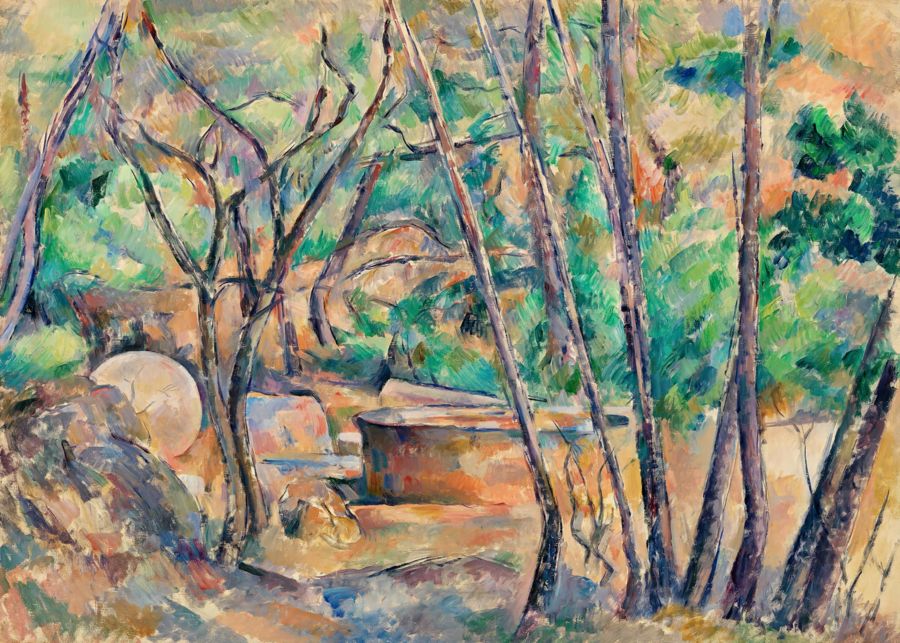 Paul Cézanne Millstone Cistern Trees