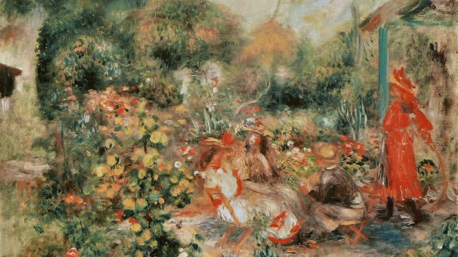 Young Girls in the Garden at Montmartre
