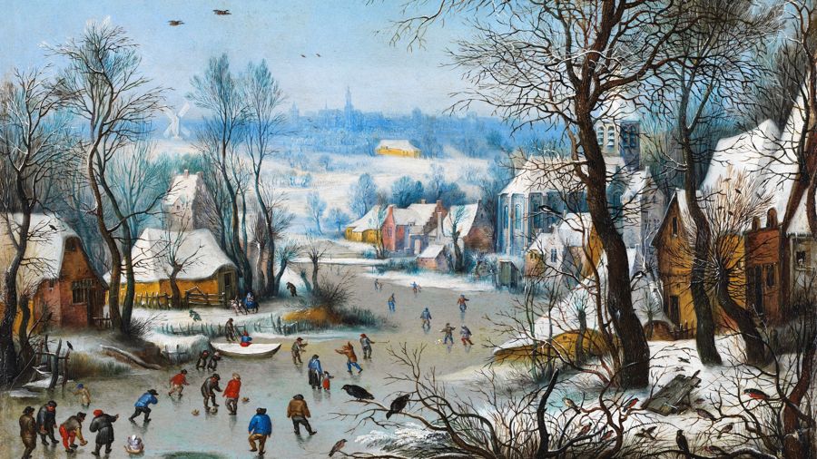 Winter Landscape with a Bird Trap