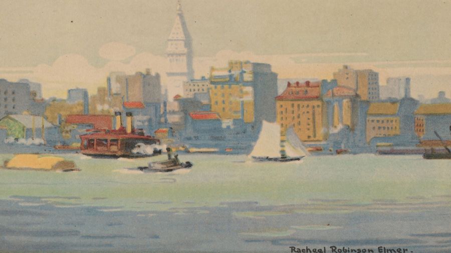 Rachael Robinson Elmer, New York from the 34th Street Ferry