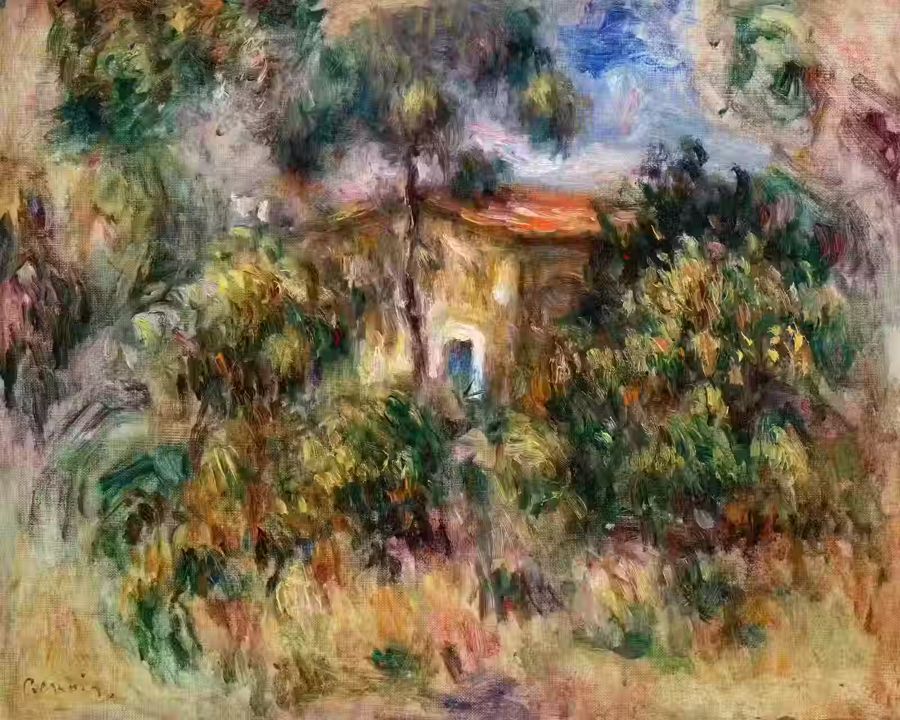 Renoir Farmhouse Auguste Landscape