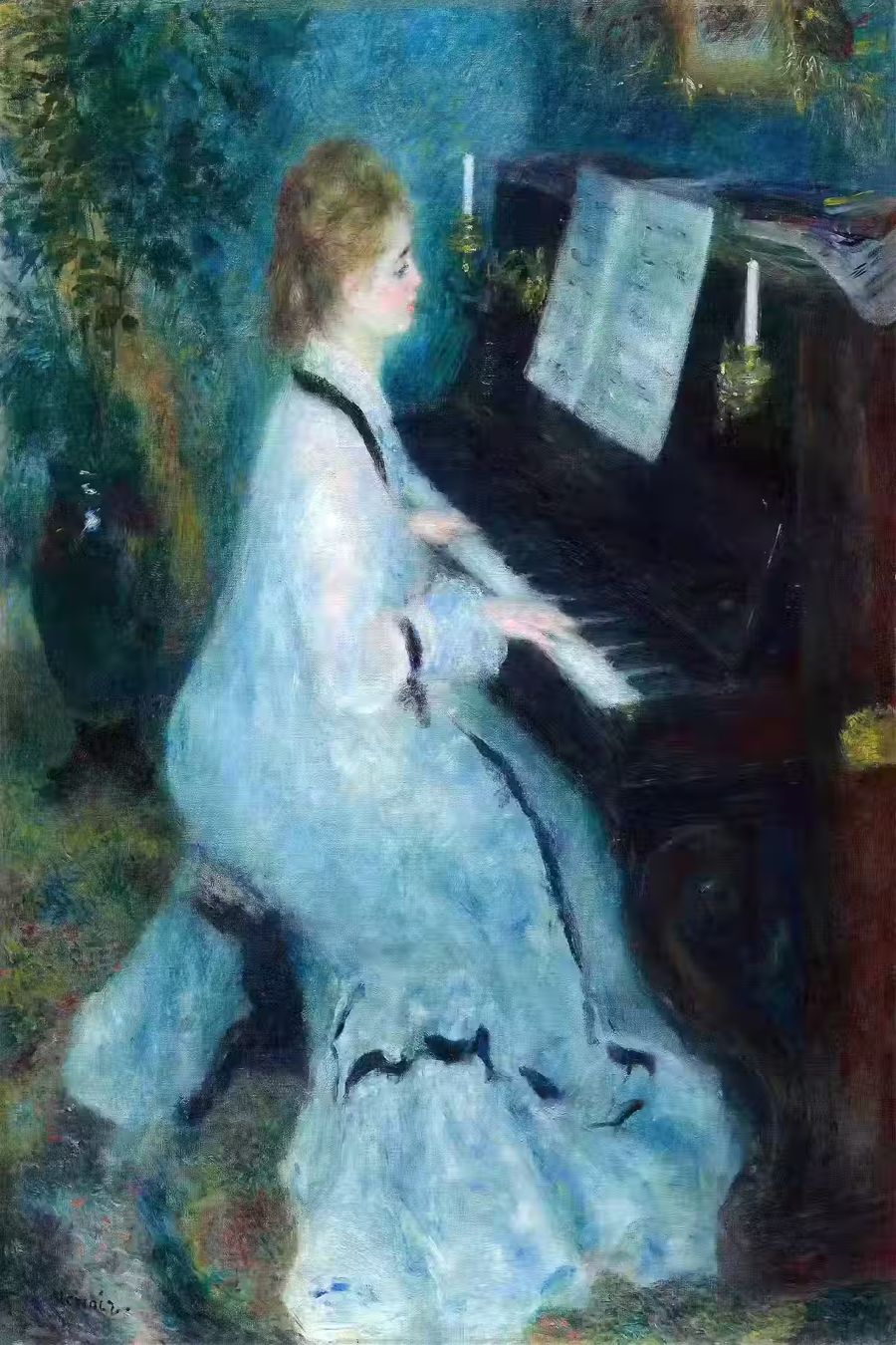 Renoir Woman Pianist