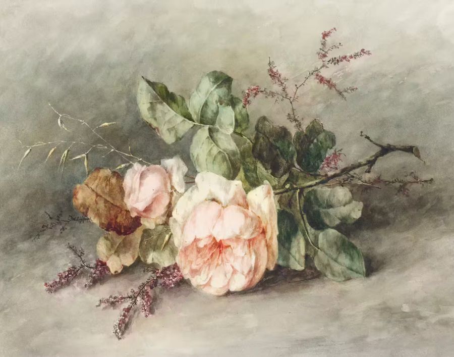 EcoArtLab Originals, Rose Still Life Neutral Colors