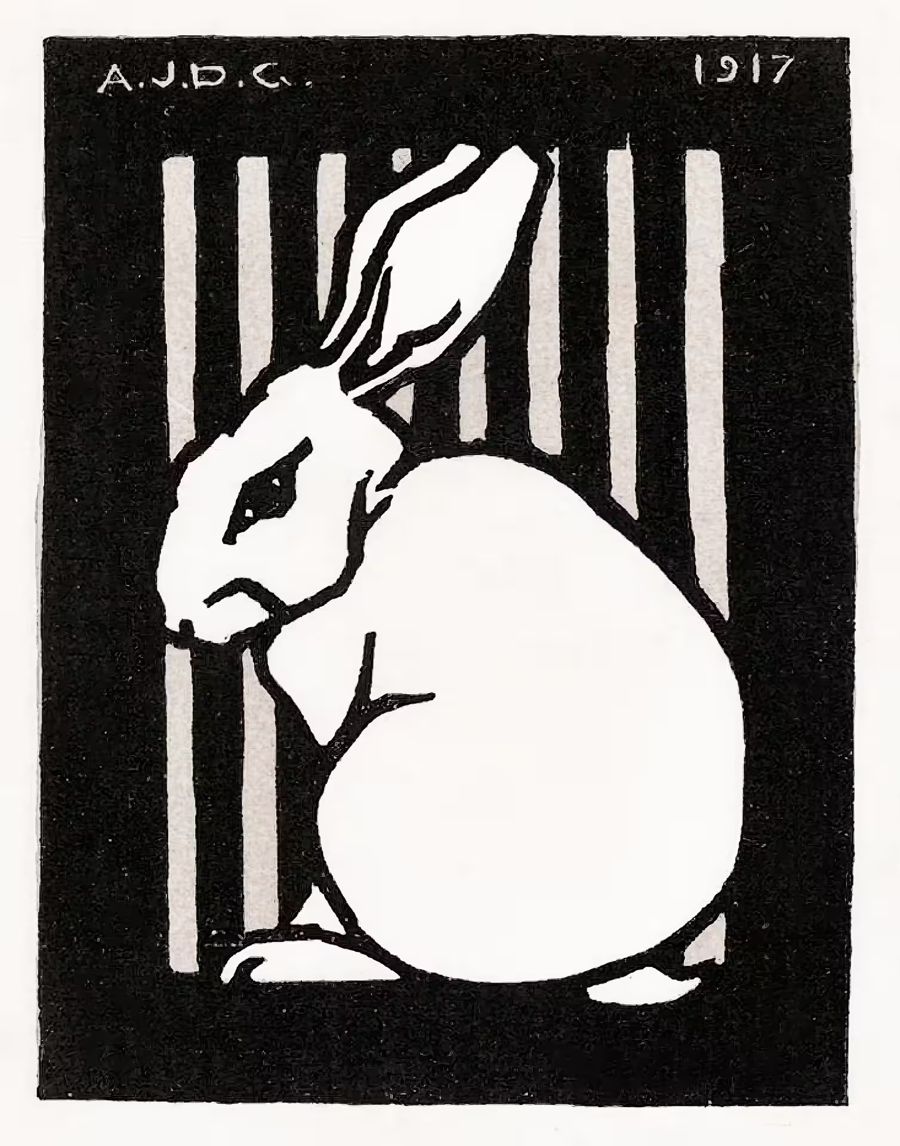 , Sitting Rabbit Nouveau Rabbit Julie