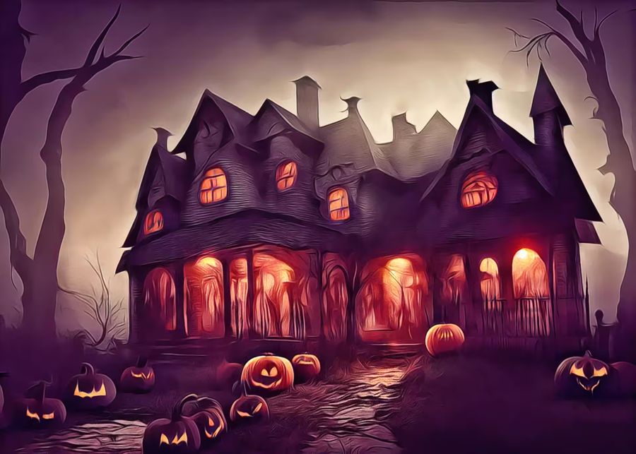 , Spooky Haunted House Halloween