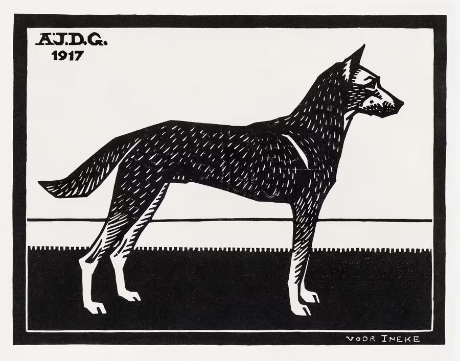 , Standing Dog Nouveau Dog Julie